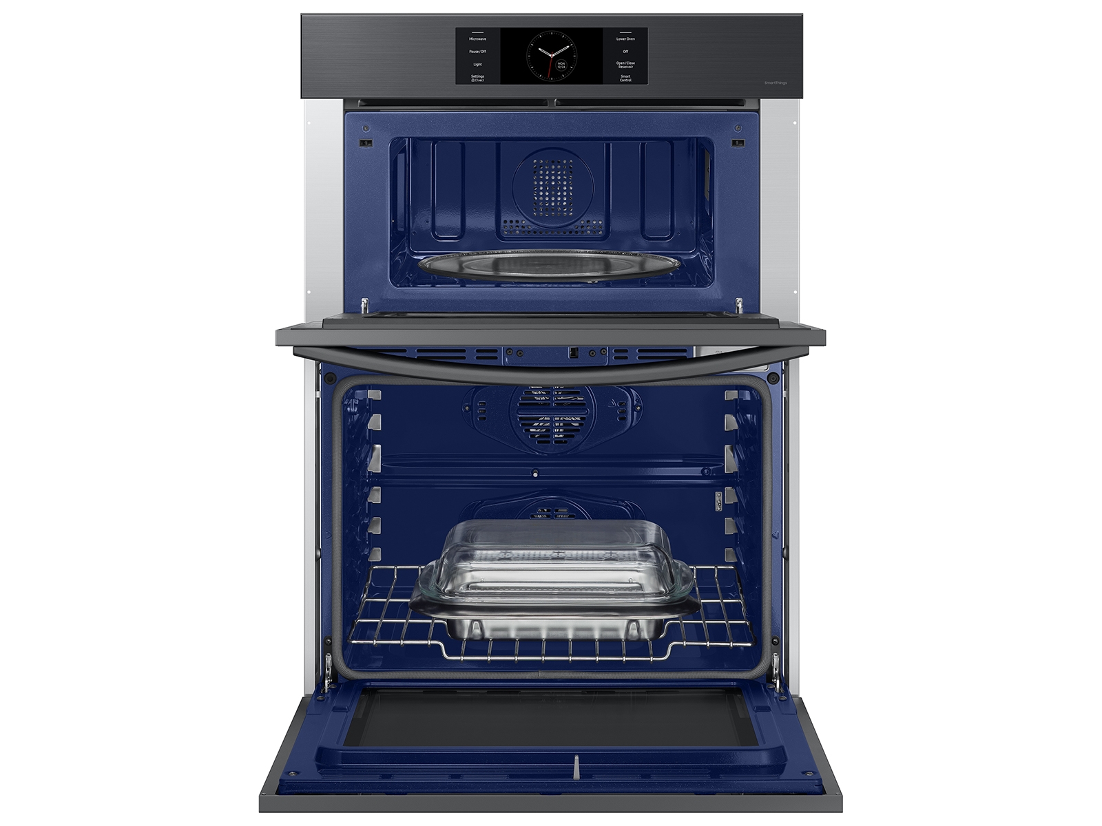 Thumbnail image of Bespoke 30” Microwave Combination Wall Oven with with Flex Duo™ in Matte Black Steel