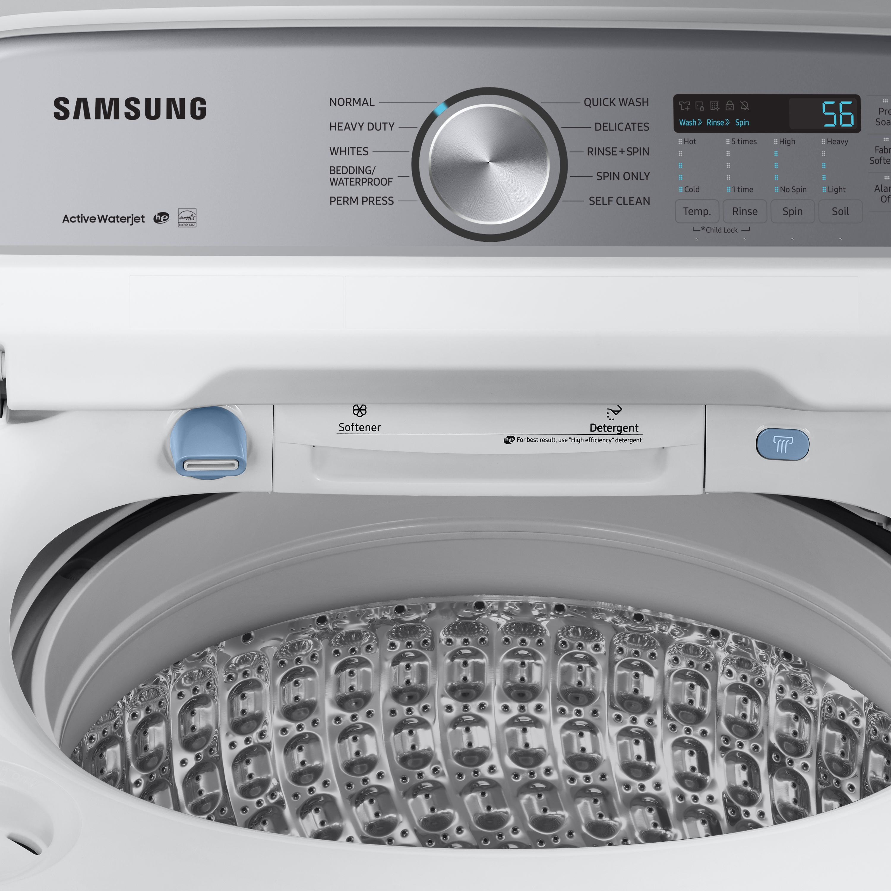 Thumbnail image of 4.9 cu. ft. Capacity Top Load Washer with ActiveWave™ Agitator and Active WaterJet in White