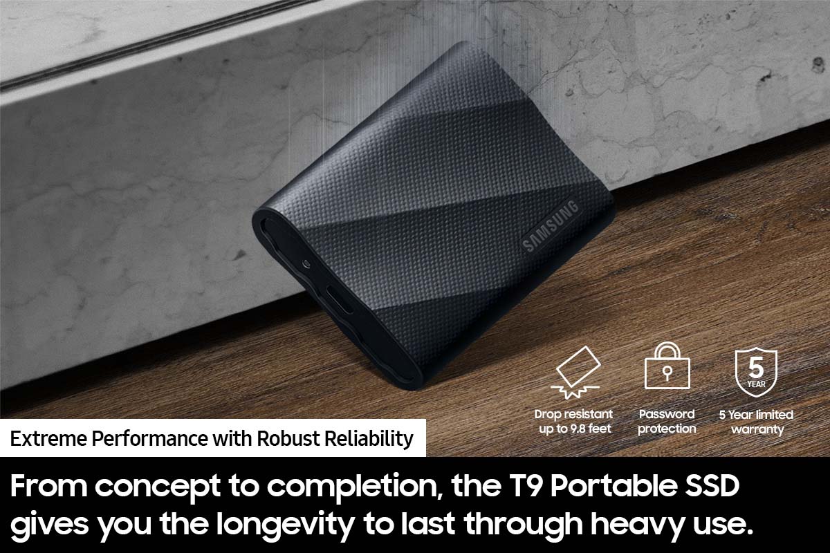Thumbnail image of Portable SSD T9 4 TB USB 3.2 Gen 2x2 (Black)