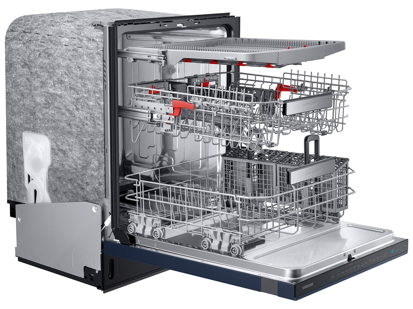 Thumbnail image of Bespoke AutoRelease 39dBA Dishwasher with Linear Wash in Fingerprint Resistant Navy Steel