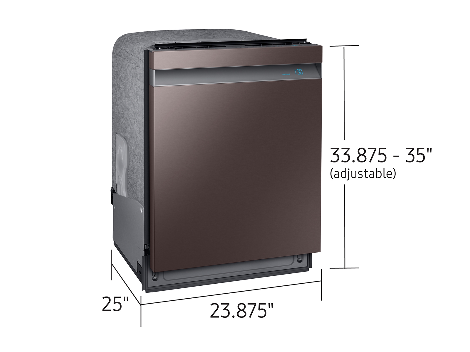 Thumbnail image of Bespoke Smart 39dBA Dishwasher with Linear Wash in Fingerprint Resistant Tuscan Steel