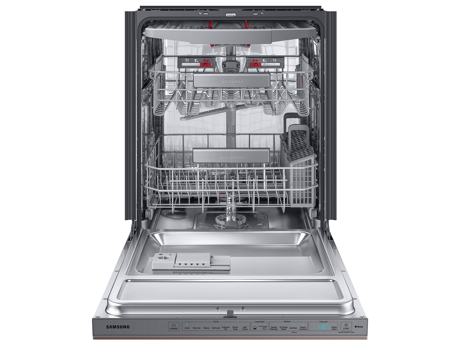Thumbnail image of Bespoke Smart 39dBA Dishwasher with Linear Wash in Fingerprint Resistant Tuscan Steel
