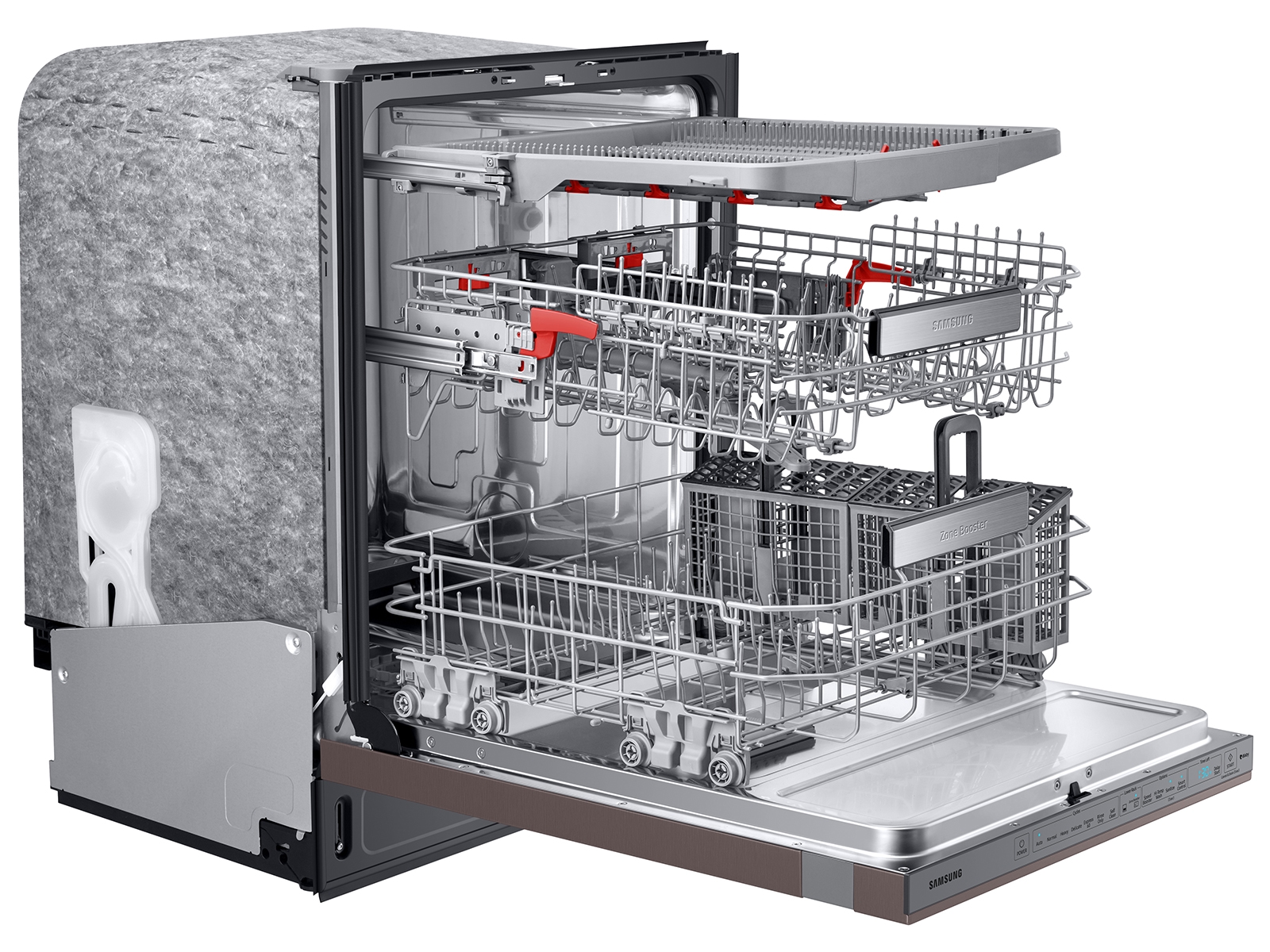 Thumbnail image of Bespoke Smart 39dBA Dishwasher with Linear Wash in Fingerprint Resistant Tuscan Steel