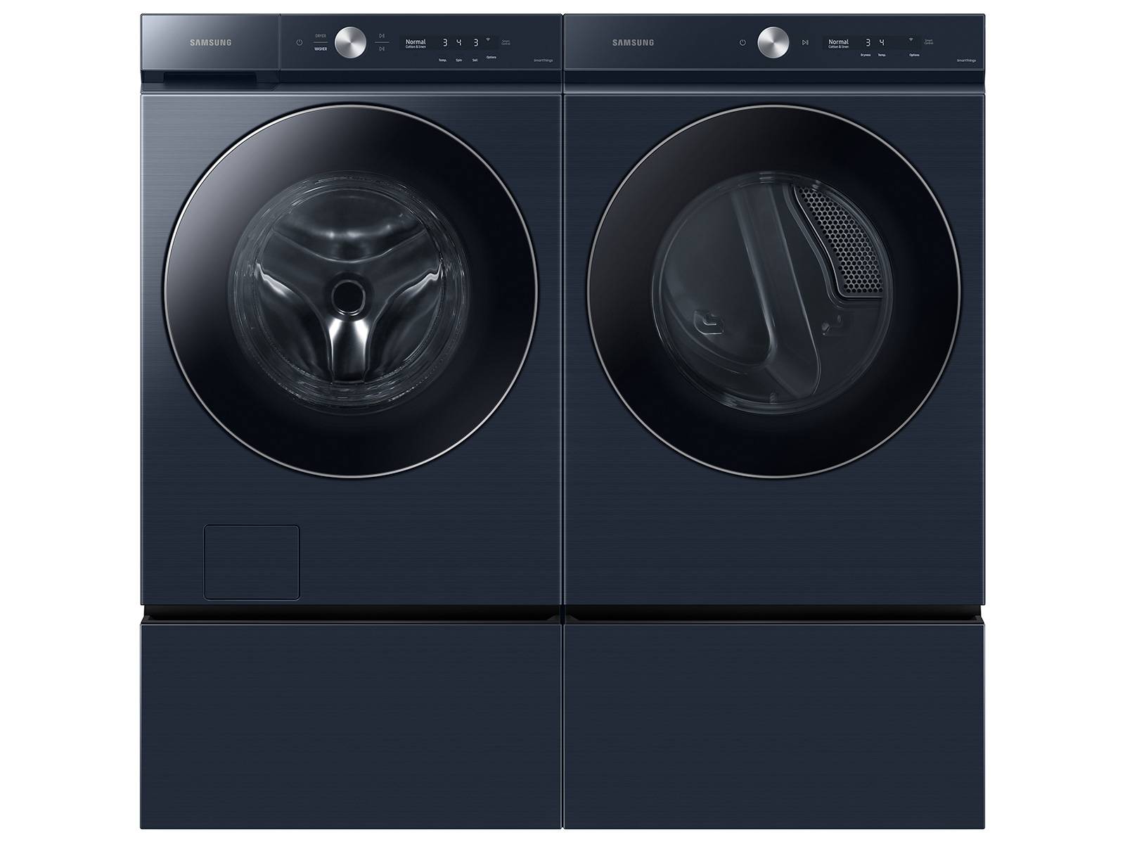 Thumbnail image of Bespoke Ultra Capacity AI Front Load Washer and Electric Dryer in Brushed Navy