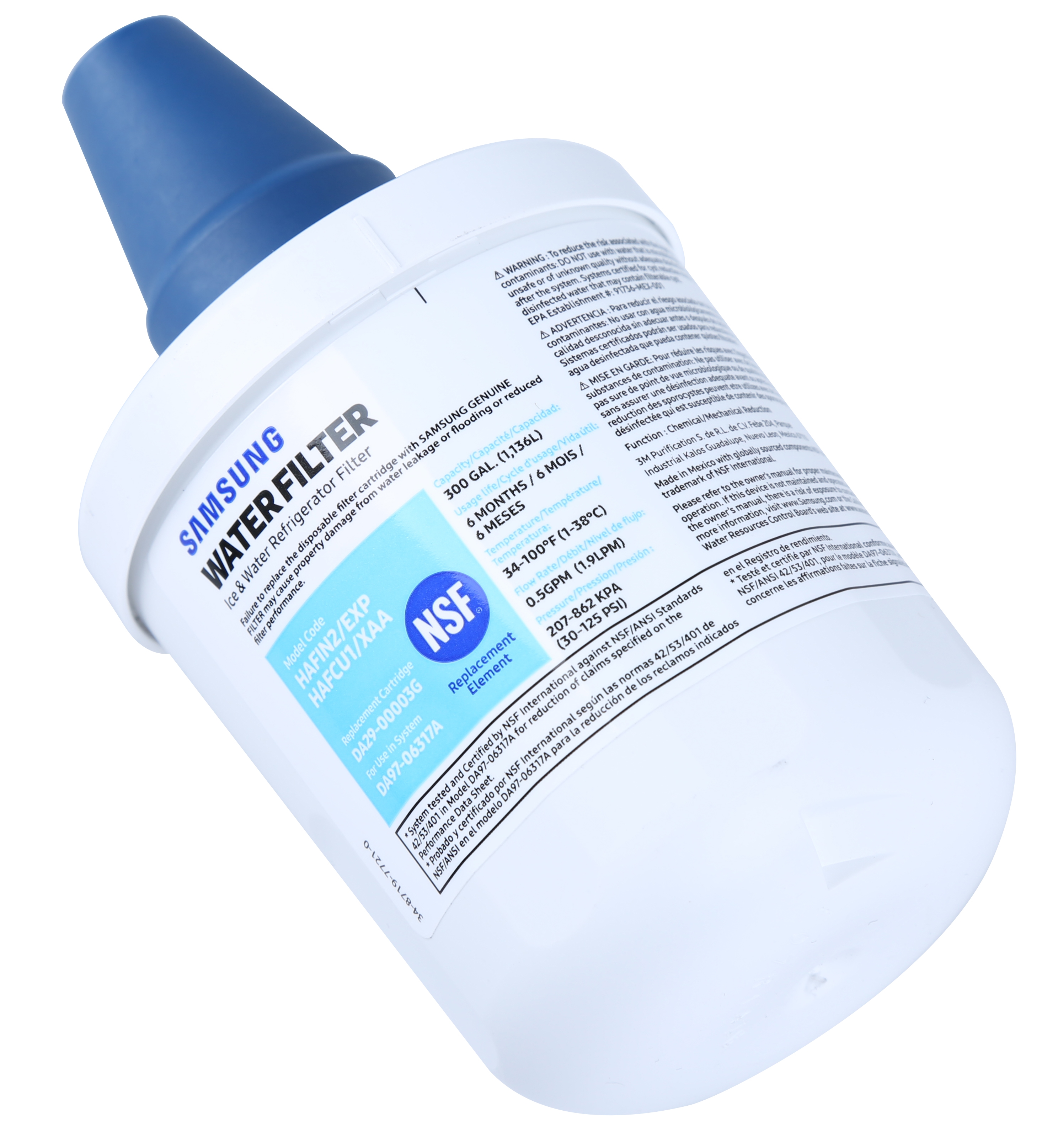 Thumbnail image of HAF-CU1 3 Pack Refrigerator Water Filter