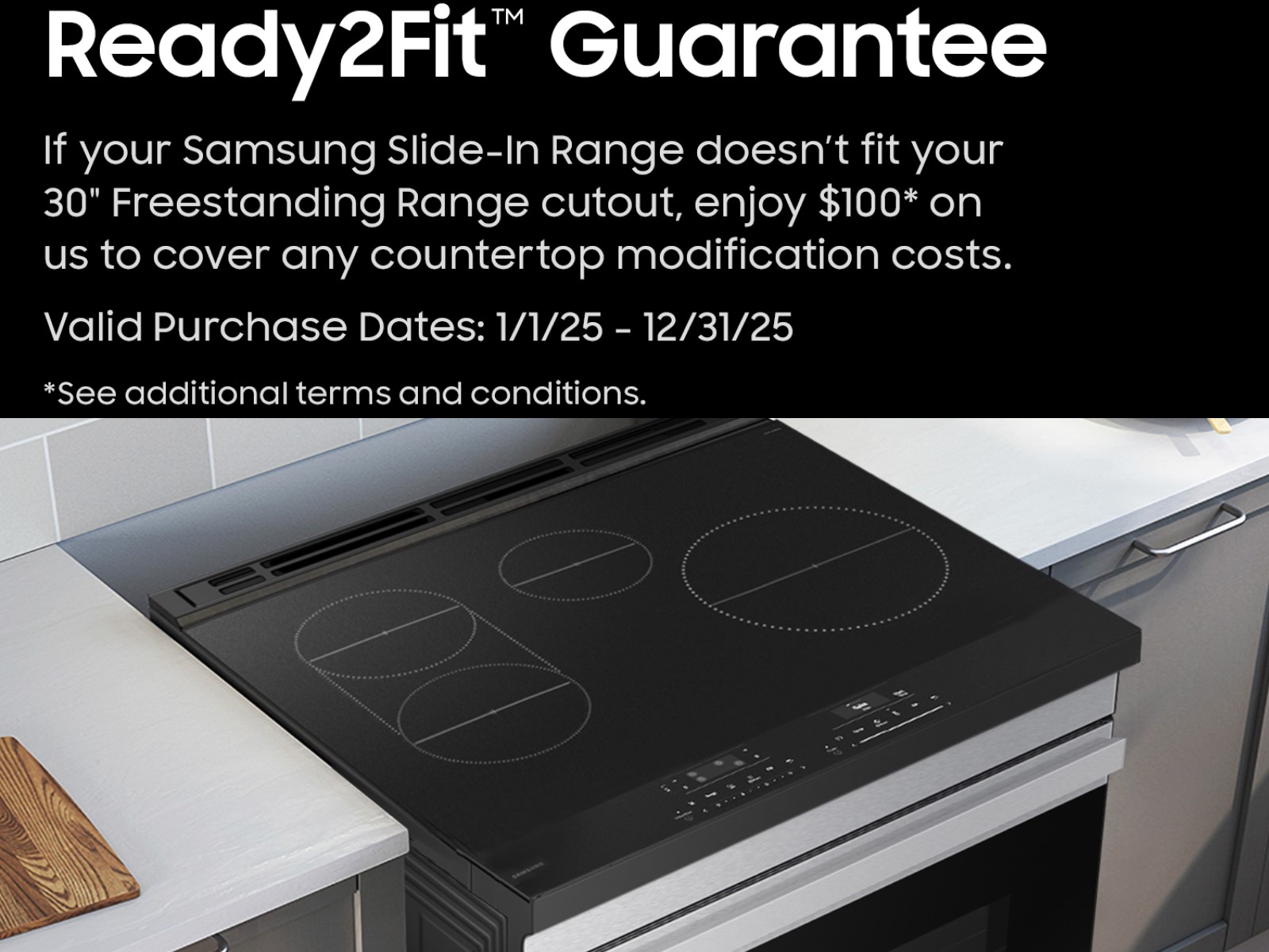 Thumbnail image of Bespoke 6.3 cu. ft. Smart Slide-In Induction Range with Anti-Scratch Glass Cooktop & Air Fry in White Glass