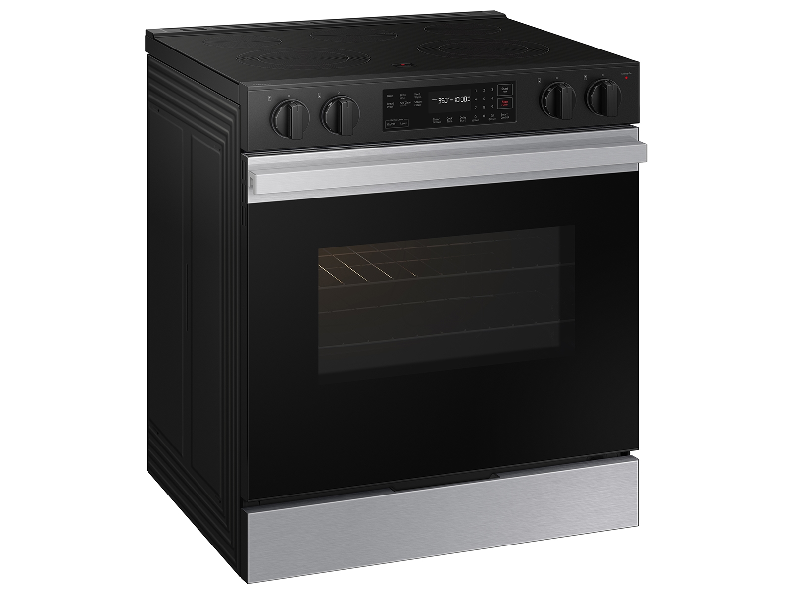 Thumbnail image of Bespoke 6.3 cu. ft. Smart Slide-In Electric Range with Precision Knobs in Stainless Steel