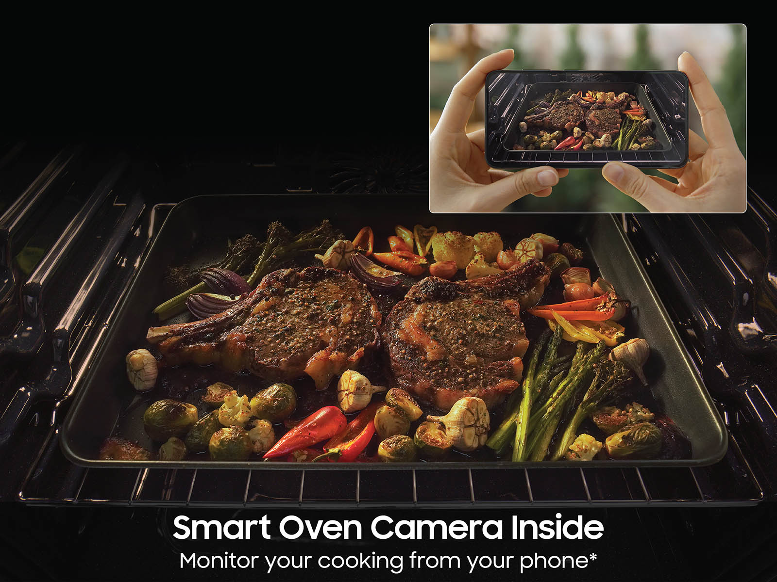 Thumbnail image of Bespoke 6.0 cu. ft. Smart Slide-In Gas Range with Smart Oven Camera & Illuminated Precision Knobs in Stainless Steel