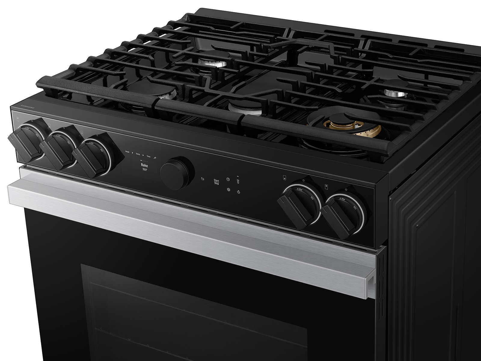 Thumbnail image of Bespoke 6.0 cu. ft. Smart Slide-In Gas Range with Smart Oven Camera & Illuminated Precision Knobs in Stainless Steel