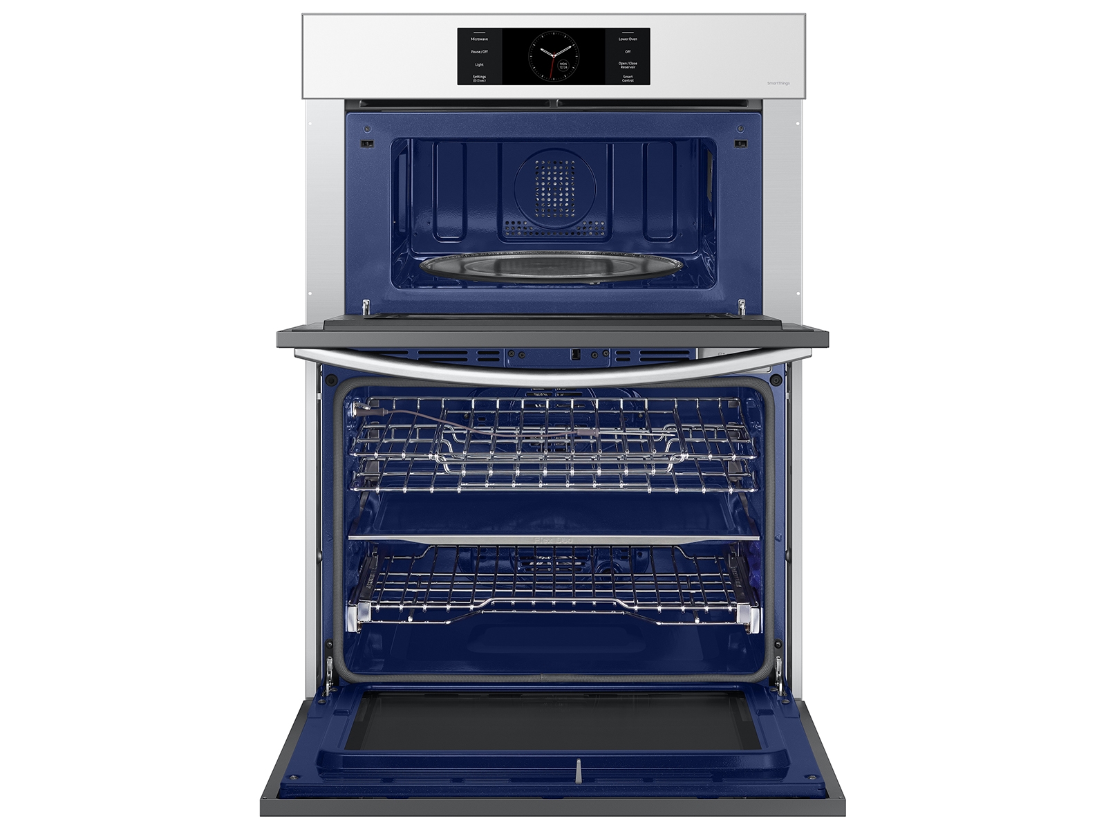 Thumbnail image of Bespoke 30” Microwave Combination Wall Oven with Flex Duo™ in White Glass