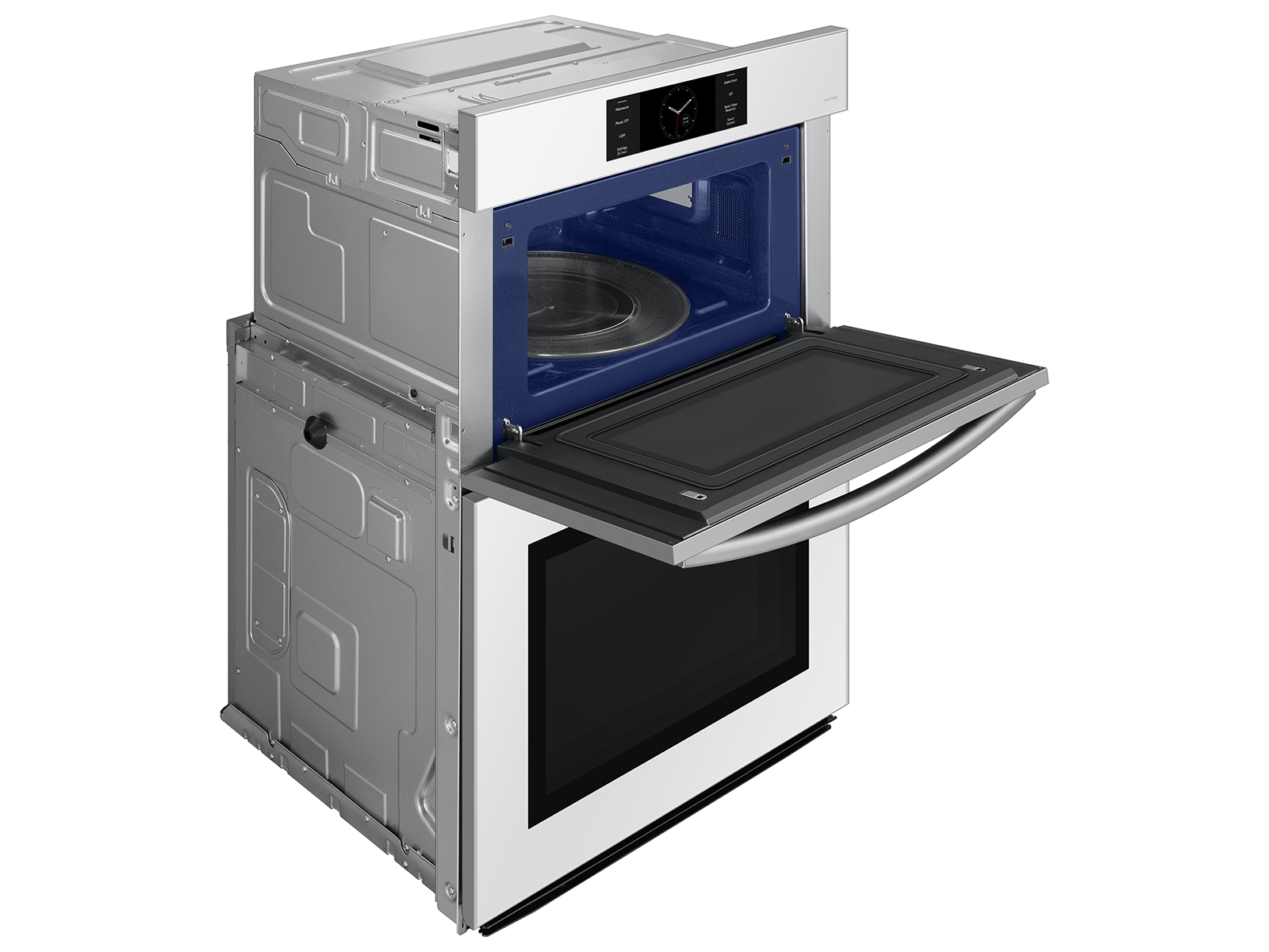 Thumbnail image of Bespoke 30” Microwave Combination Wall Oven with Flex Duo™ in White Glass