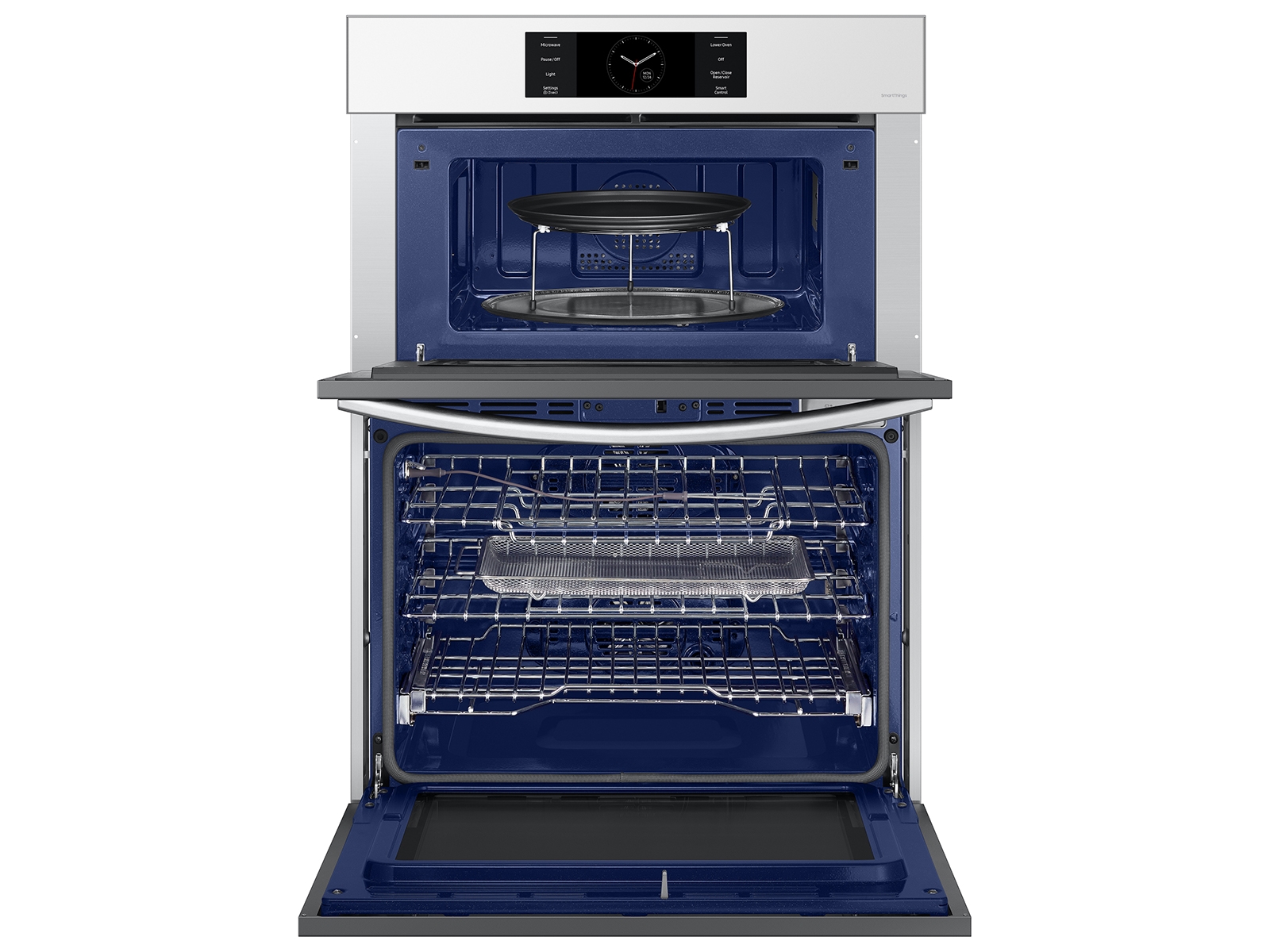 Thumbnail image of Bespoke 30” Microwave Combination Wall Oven with Flex Duo™ in White Glass