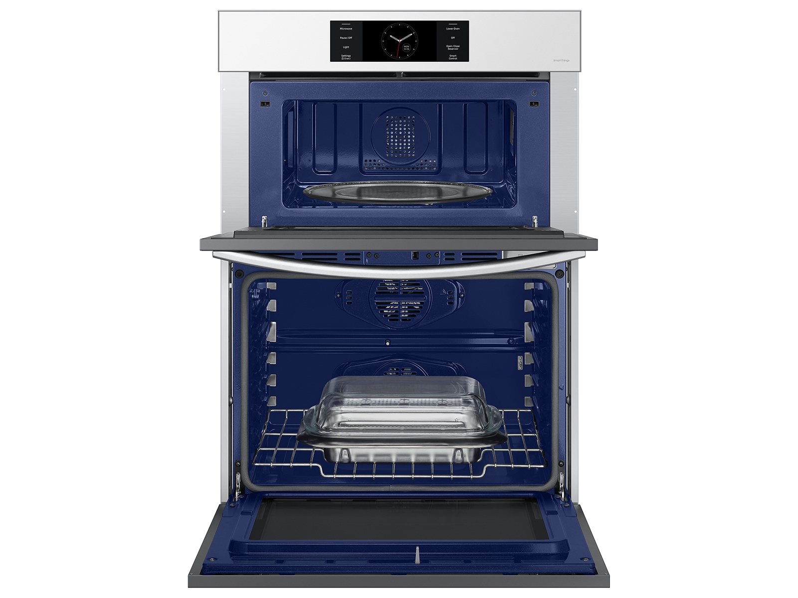 Thumbnail image of Bespoke 30” Microwave Combination Wall Oven with Flex Duo™ in White Glass