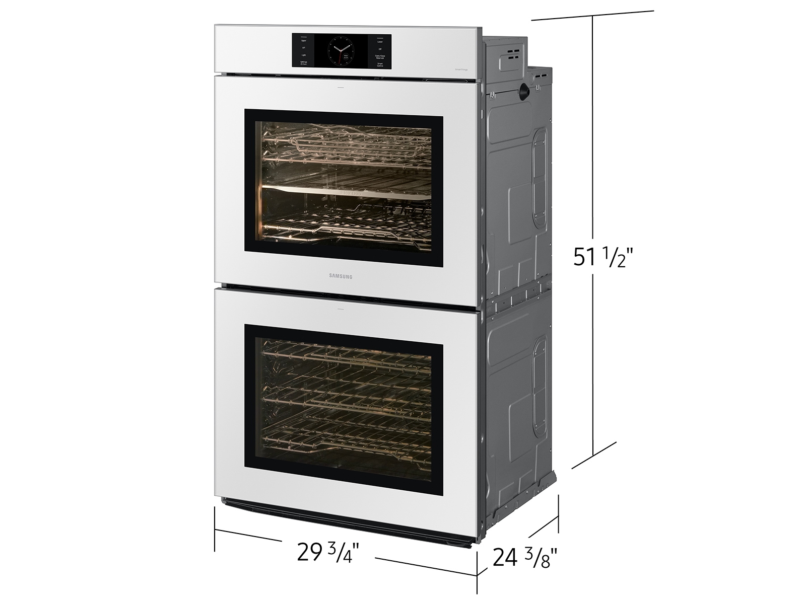 Thumbnail image of Bespoke 30&quot; White Glass Double Wall Oven with AI Pro Cooking&trade; Camera