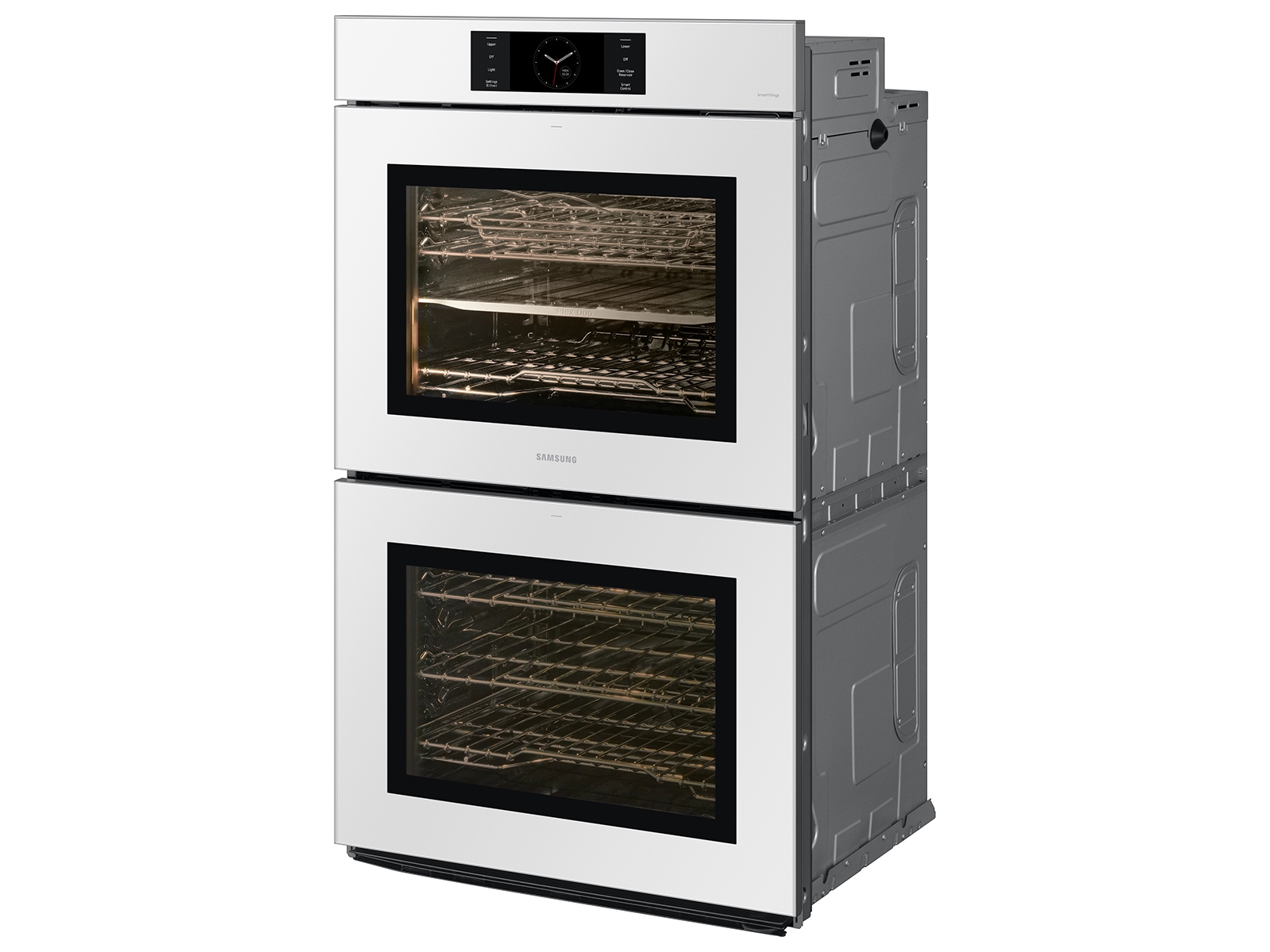 Thumbnail image of Bespoke 30&quot; White Glass Double Wall Oven with AI Pro Cooking&trade; Camera