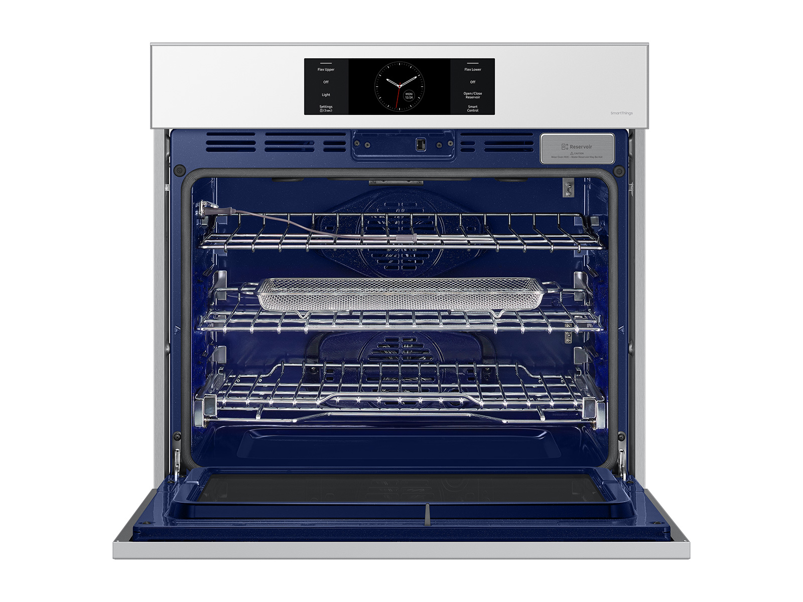 Thumbnail image of Bespoke 30” White Glass Single Wall Oven with AI Pro Cooking™ Camera