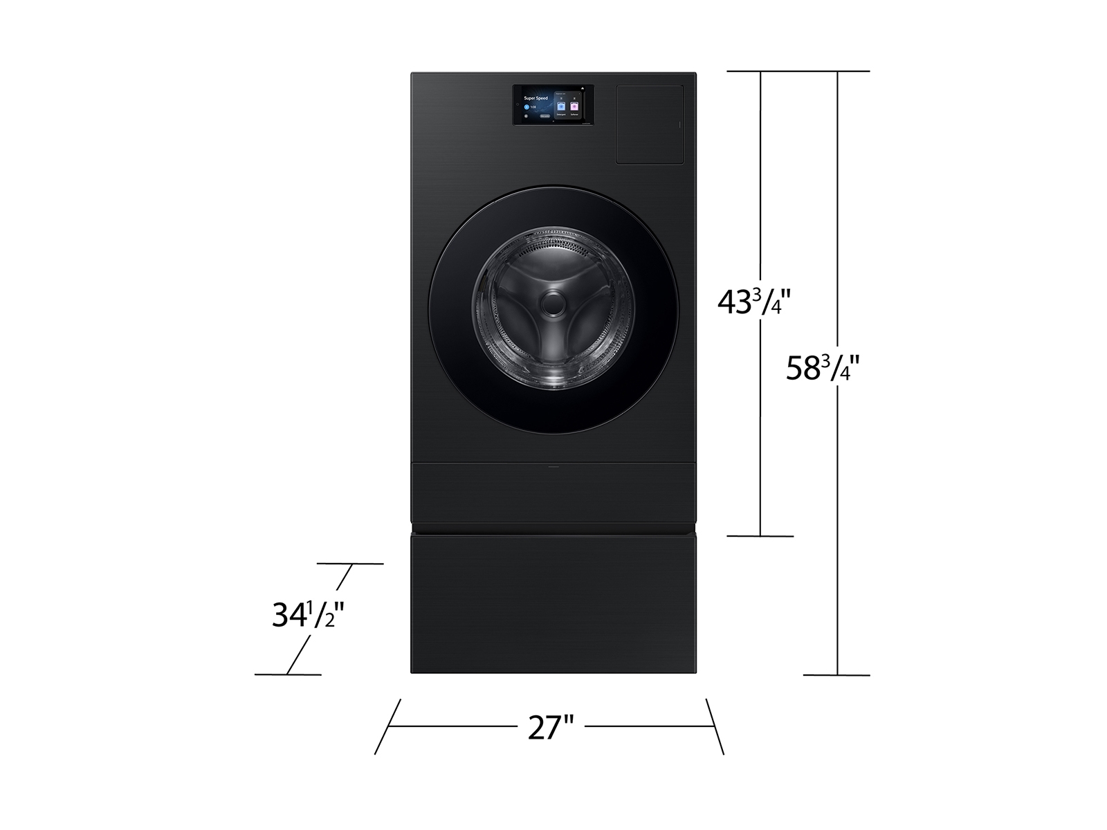 SamsungUS/home/home-appliances/washers/all-in-one-washer-dryer-combo/03132025/WD90F53AVB_Brushed_Black_03_Dimensions_Pedestal_Fraction_SCOM.jpg