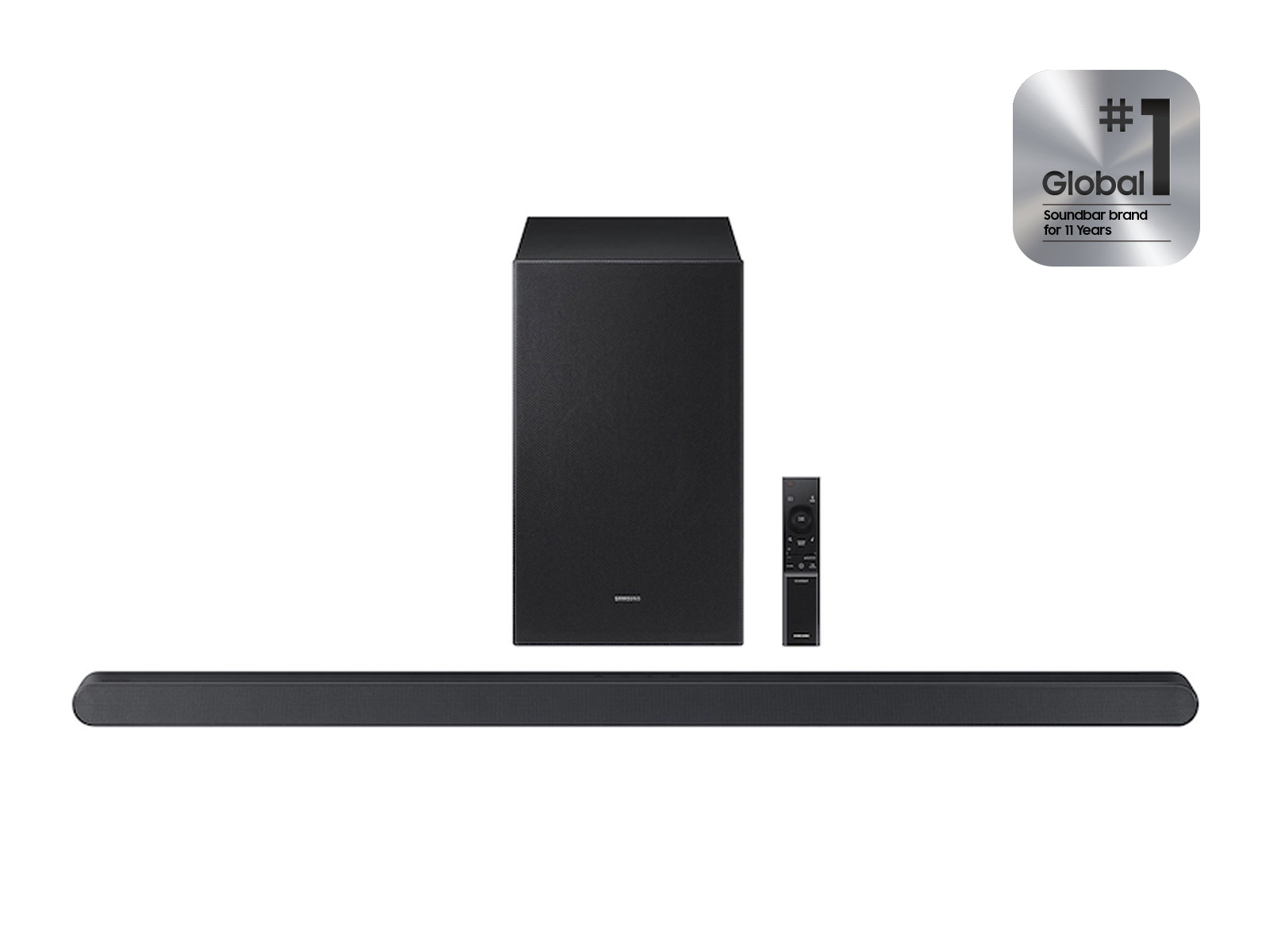 Thumbnail image of 43” Class QLED QEF1 4K with Ultra-slim 3.1ch. Wireless Dolby ATMOS Soundbar w/ Q-Symphony HW-S700D